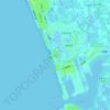 崎漏地形图、海拔、地势