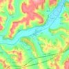 兰岭乡地形图、海拔、地势