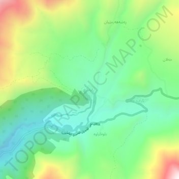 Rayat地形图、海拔、地势