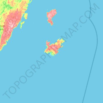 Bell Island地形图、海拔、地势