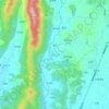 萊子炕地形图、海拔、地势
