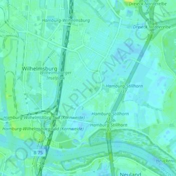 Kirchdorf地形图、海拔、地势