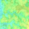 Les Vernes地形图、海拔、地势