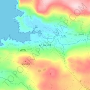 Cashel地形图、海拔、地势