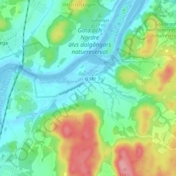 Grimås地形图、海拔、地势