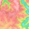 Le Bez地形图、海拔、地势