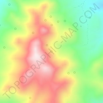 Clock Spring地形图、海拔、地势