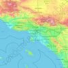 South Los Angeles地形图、海拔、地势