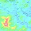 白毛余家地形图、海拔、地势