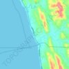 Rabon地形图、海拔、地势