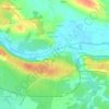 Chez Mauxion地形图、海拔、地势