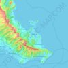 Kailua地形图、海拔、地势