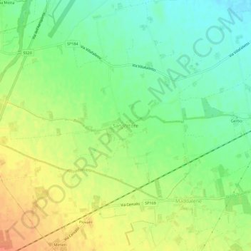 San Vittore地形图、海拔、地势