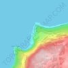 飞鱼湾 / 飛魚灣地形图、海拔、地势