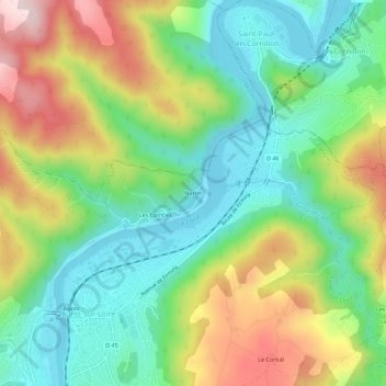 Nurlet地形图、海拔、地势