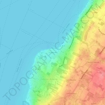 La Gabiule地形图、海拔、地势