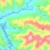 里山𡊀地形图、海拔、地势