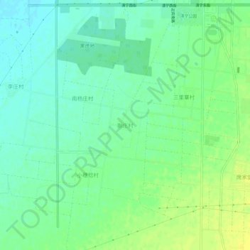 蒯庄村地形图、海拔、地势