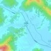 高湖村地形图、海拔、地势