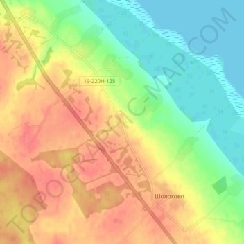 Тарасово地形图、海拔、地势