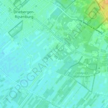 Nieuw-Sterkenburg地形图、海拔、地势