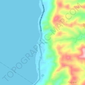 Consuelo地形图、海拔、地势