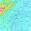 南昌市地形图、海拔、地势