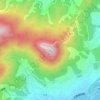 嵩山地形图、海拔、地势