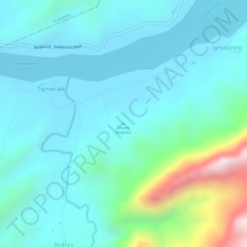 Mount Maybato地形图、海拔、地势