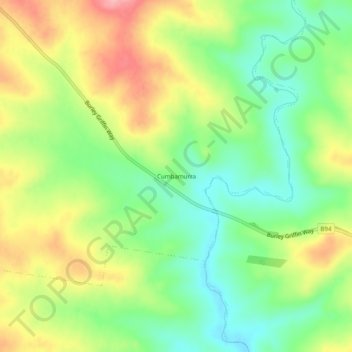 Cumbamurra地形图、海拔、地势