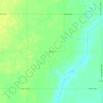 Rands地形图、海拔、地势