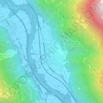 Claro地形图、海拔、地势