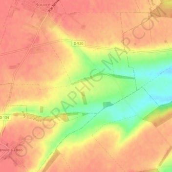 le Mamont地形图、海拔、地势