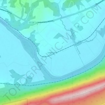 Level Corner地形图、海拔、地势