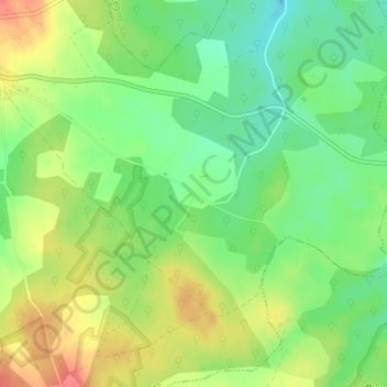 La Loge地形图、海拔、地势
