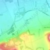 Yearby地形图、海拔、地势