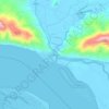 Skamokawa地形图、海拔、地势