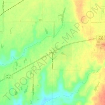 Samaria地形图、海拔、地势