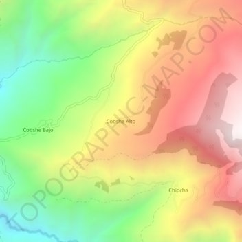 Cobshe Alto地形图、海拔、地势