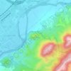 La Tortuga地形图、海拔、地势