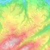 Montmain地形图、海拔、地势