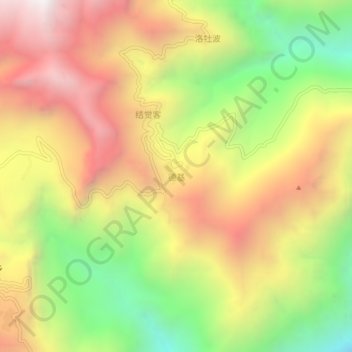 德基地形图、海拔、地势