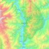 泸定县地形图、海拔、地势