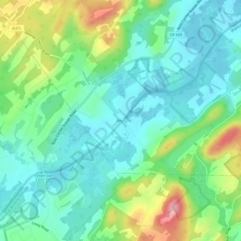 Roys地形图、海拔、地势