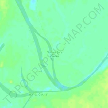 Nuevo San Martin地形图、海拔、地势