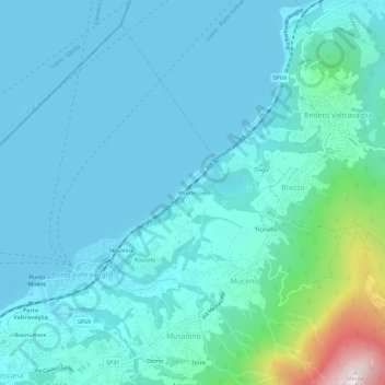 Montesole地形图、海拔、地势