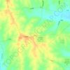 福音地形图、海拔、地势