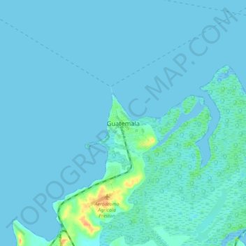 Guatemala地形图、海拔、地势