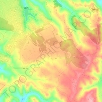 Vales地形图、海拔、地势