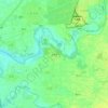 北勢寮地形图、海拔、地势